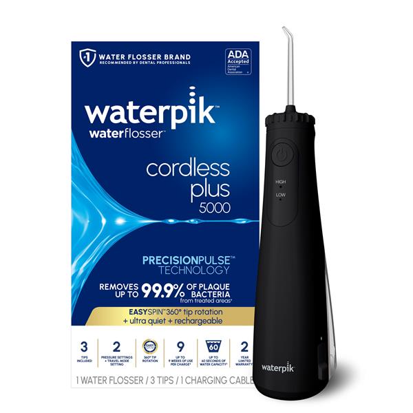 Black Cordless Plus 5000 Water Flosser – Black (WF-26W012)